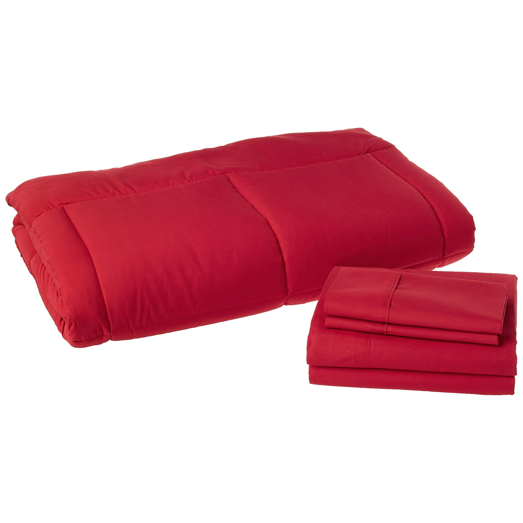 Set De Edredón Sweet Home Collection, Color Rojo, Microfibra, Doble