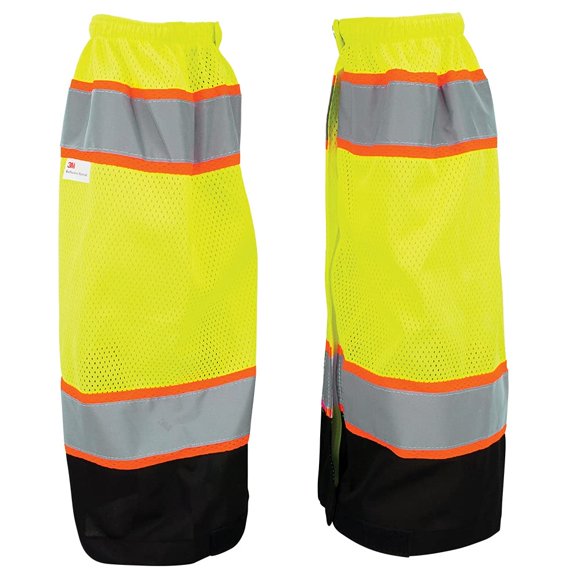 Leg Gaiters Global Glove GGS, malla de poliéster de alta visibilidad