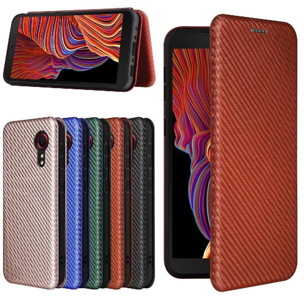 Funda Flip para FOXDOCK Samsung Galaxy Xcover 5 - Funda magnética de negocios, funda protectora delgada