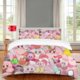 thumbnail image 1 of Pink Krbys Game Duvet Cover 3 Piece Bedding SetTeen Anime Comforter Cover Set Super Soft Duvet Cover with Pillowcase, 1 of 5