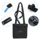 thumbnail image 3 of Funda para bolsas de drenaje de orina SHENGXIN con cremallera (negra), 3 of 9