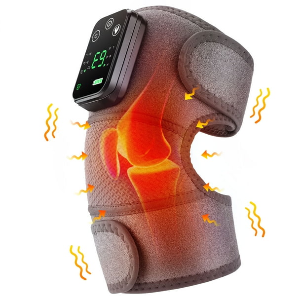 USB Electric Heating Kneepads Shoulder Massage Heated Knee Brace Straps Adjustable Extension Pads For Knee Arm Neck