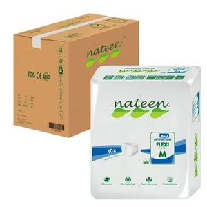 Nateen - Pañal Adulto Flexi Maxi L - 80 Unidades