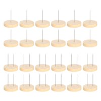 Magideal - Portes De Muñeca De Crochet De 24 Piezas Soportes De Muñecas De Muñeca Resistente Portátil Portátil De Diy Simple Fielting Animal Muñecas De Decoració