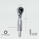 thumbnail image 2 of Llave de trinquete 711L Mini TG 1/4" EDC para espacios reducidos, 2 of 9