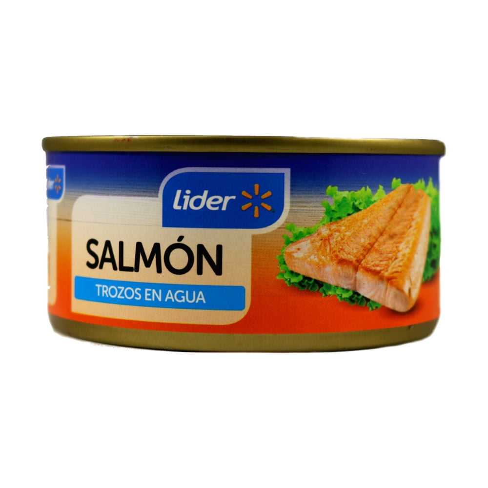 Salmón En Trozo Agua Lata Drenado 100 g - Neto 170 g Lider