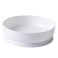 Bothyi - Estante De Almacenamiento De Especias, Organizador Giratorio, Antideslizante Para Encimera, Nevera, Oficina, Color Blanco