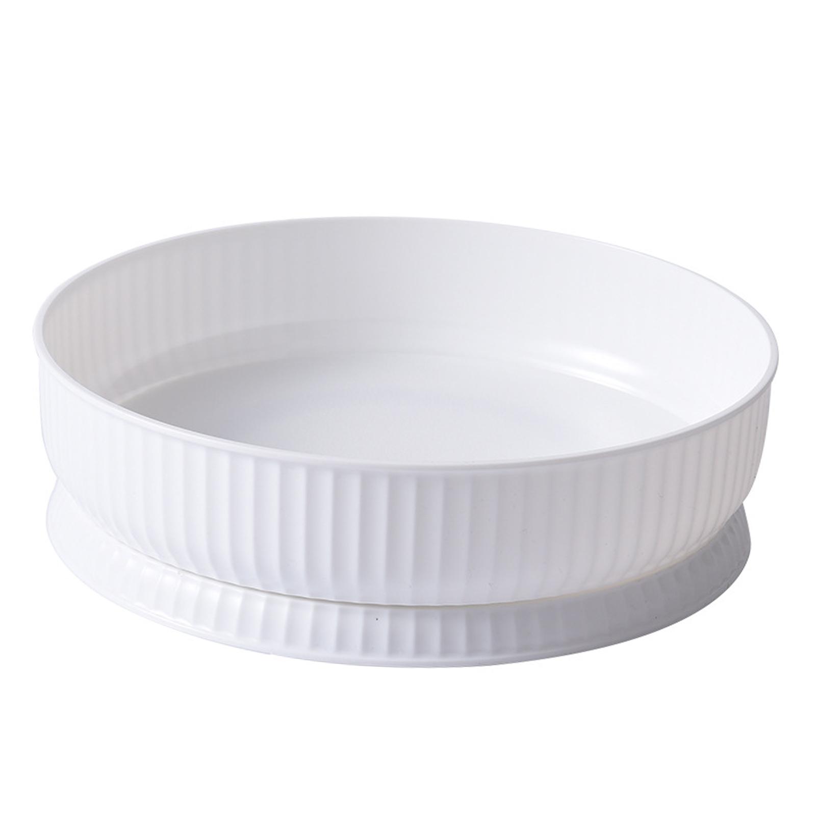 Bothyi - Estante De Almacenamiento De Especias, Organizador Giratorio, Antideslizante Para Encimera, Nevera, Oficina, Color Blanco