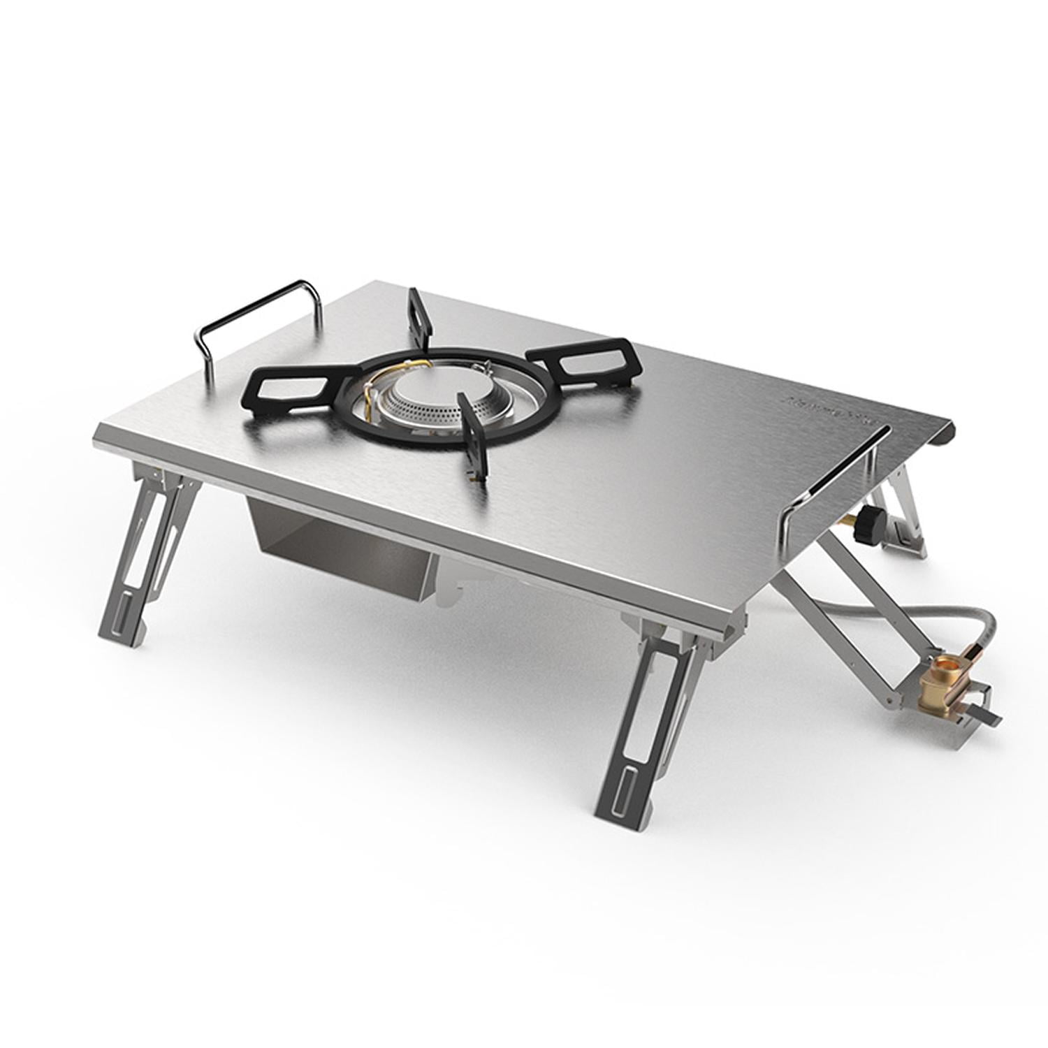 Naturehike - Horno A Gas Portatil De 1 Quemador - Plateado Negro