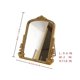 thumbnail image 3 of Espejo de maquillaje HSDDHOME vintage con arco de madera dorado, 30 x 24 cm, 3 of 9