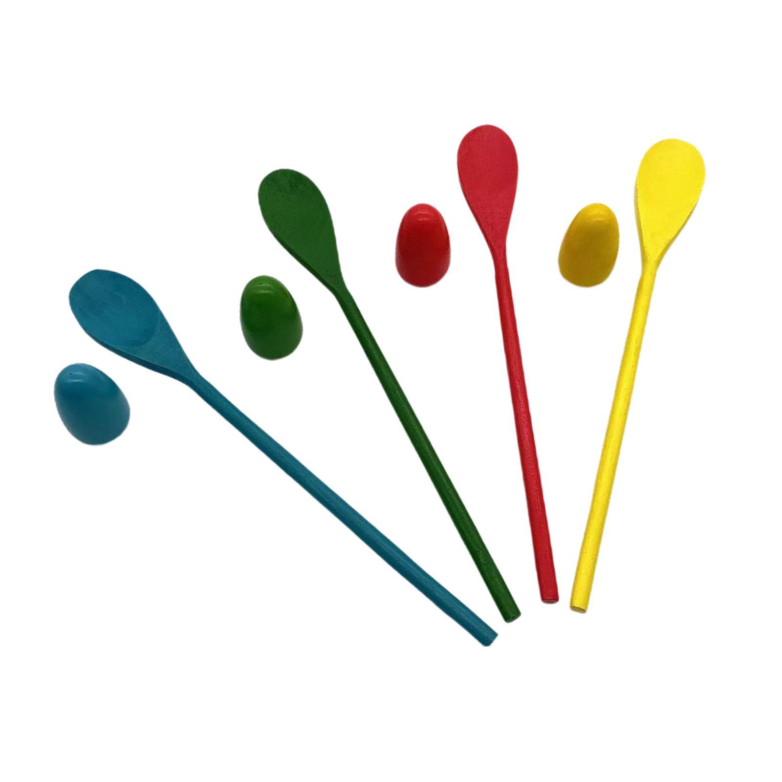 Bothyi - Juego De Carreras De Cuchara De Huevo, Juego Familiar, Juguetes Al Aire Libre Para Cumpleaños, Césped, Adultos