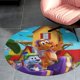 thumbnail image 4 of Go Dog Go Alfombra Redonda de Felpa Coral, Antideslizante, No Desprende Pelusas, Lavable y Duradera para Salón, Dormitorio y Habitación de Niños 60cm, 4 of 6