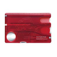 Navaja Swisscard Nailcare Color Rojo Transparente Victorinox