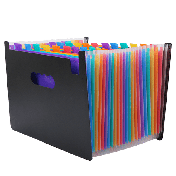 Carpeta expandible de plástico, carpeta organizadora tipo acordeón