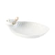 thumbnail image 1 of Collar De Hojas De Porcelana, Bandeja De Baratijas, Plato De Caramelo Para Regalo De Cumpleaños, Versátil, Blanco, 1 of 3