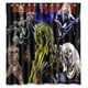 thumbnail image 1 of Cortina de ducha de Iron Maiden, juego de cortina de baño con ganchos, tamaño 60 x 72 pulgadas, 1 of 3