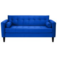 Bodevir - Sofa Retro 3C Felpa 00 Azul Rey