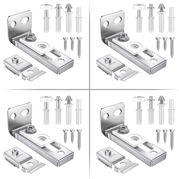Kit de reparación de herrajes para puerta plegable FEAOXYO, paquete de 4