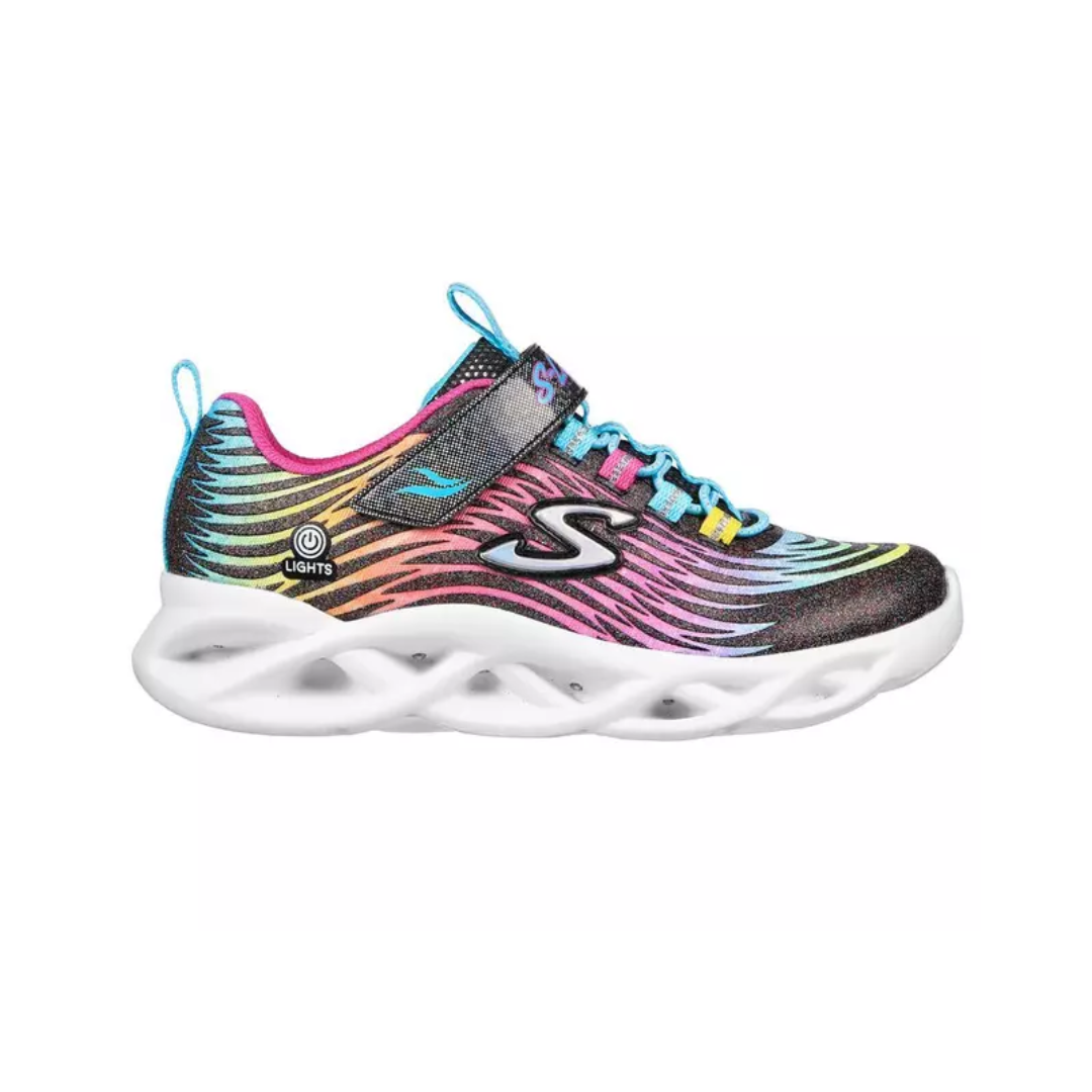 Zapatillas Urbanas Skechers Twisty Brights Mystical Bliss Infantil (Con Luces) | 302321L-Bkmt - Talla 30