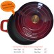 thumbnail image 2 of Olla Holandesa La Cuisine 3.5L Hierro Fundido Cranberry Apta para Horno, 2 of 9