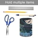 thumbnail image 5 of Blue Exorcist-theme Cylinder Pen Holder Pencil Organizer with Flannel Lining PVC Leather Material Cardboard Base for study work 10*8CM, 5 of 6