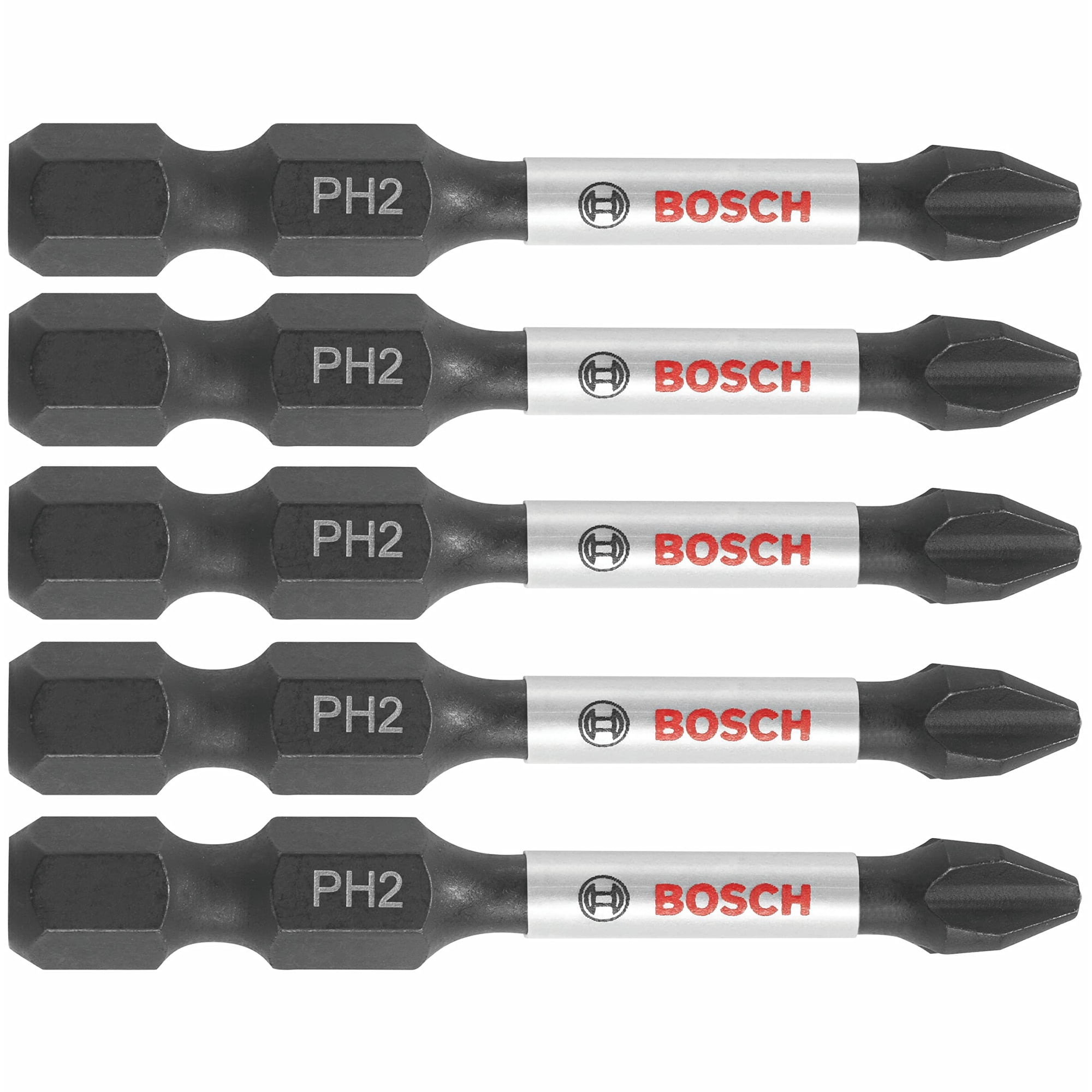 Brocas Eléctricas Para Atornillar Bosch Itph2205 Phillips #2, Paquete De 5