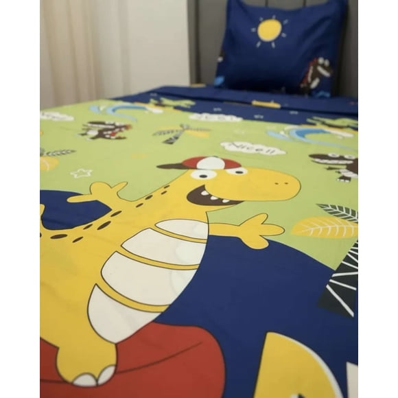 Sábanas plaza y media suaves infantil niña niño Dino