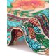 thumbnail image 5 of Agnes Orinda Vestido de Verano Talla Grande para Mujeres Escuela Universidad Casual Bohemio Floral Cuello en V Manga 3/4 Midi Corto Vestido de Playa 4X Verde Oscuro, 5 of 6