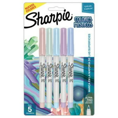 Marcadores Punta Ultra Fina, 5 Colores Misticos  Sharpie
