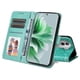 thumbnail image 4 of Funda tipo cartera FOXDOCK para OPPO Reno 11 Pro 5G , diseño girasol en relieve, cuero PU, cierre magnético, soporte y tarjetero, 4 of 5