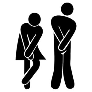 Bothyi - Letreros De Baño Para Hombres Y Mujeres 1 Par De Símbolos Para Bar Commercial Business Black