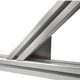 thumbnail image 4 of Escuadra metálica 45° para perfil estructural 45 acabado mate (2 piezas), 4 of 4