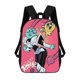thumbnail image 1 of Battle Kitty-theme Backpack, Campus style schoolbag Bookbag with Adjustable Shoulder Straps And Large Zip Compartment, Unisex Travel Bags., 1 of 6