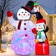 thumbnail image 3 of Inflables navideños AerWo con forma de muñeco de nieve y pingüinos de 1,8 m con luces, 3 of 3