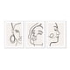 thumbnail image 1 of Set de Cuadros Mujer Minimal con Marco Blanco 50x40 CM, 1 of 1