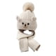 thumbnail image 2 of Conjunto De Gorro Y Bufanda De Invierno Para Niños, Gorro De Punto Para Escalar De 3 A 9 Años, Color Beige, 2 of 5