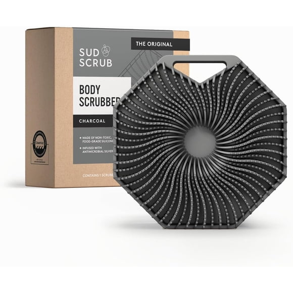 Sud Scrub Antimicrobial Silicone Body Scrubber, Exfoliating