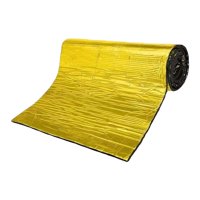 Magideal - Alfombrilla Aislante Acústica Universal Para Automóviles, Ideal Para Interiores De Coches. Fabricada En Espuma De Caucho, Versátil, De 10 Mm De Grosor Dorado