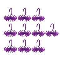 Magideal - 10 Percheros Giratorios Para Corbatas, 18 Ganchos, Organizador Para Organización De Dormitorio, Mujeres Y Hombres , Púrpura Violeta