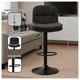 thumbnail image 2 of Silla de Bar Ajustable base negra y tela Premium Estilo Nórdico, 2 of 6