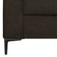 thumbnail image 5 of Sofá Clio 2C + 1 Pouf-Met Tela Chocolate, 5 of 6