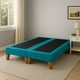 thumbnail image 2 of Base De Cama 2 Plazas Turquesa En Lino, 2 of 2