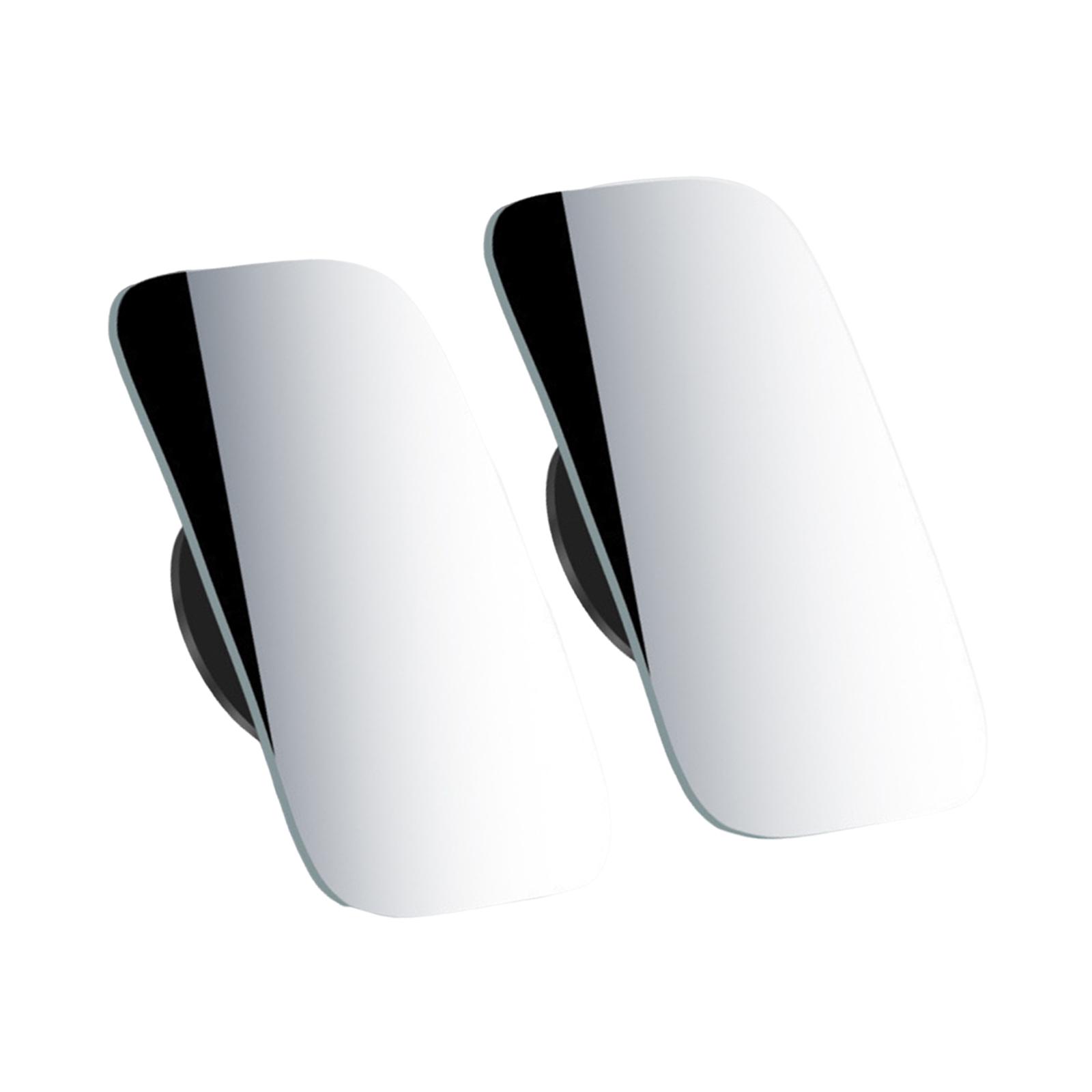 Magideal - 2 Espejos De Punto Ciego, Accesorios De Repuesto, Piezas Universales Auxiliares Ajustables, Espejos Retrovisores Convexos Para Vehículos Recreativos Y Rectangular