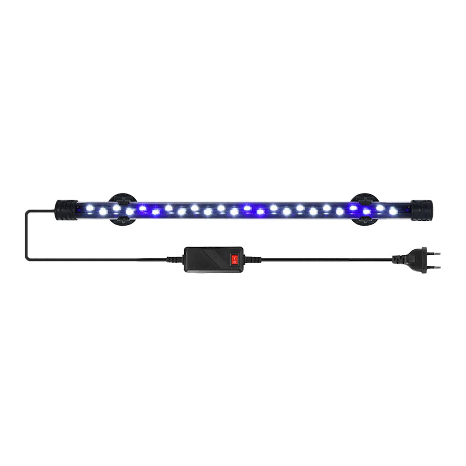 Luz LED Para Acuario, Barra De Piscina, Lámpara De Tira, Impermeable, Luces Azules Y Blancas, UE, 28cm