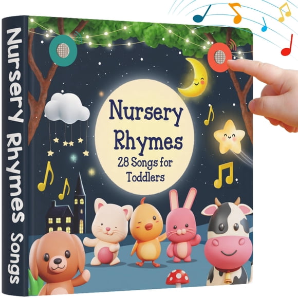 Libro musical LEARNING BUGS Nursery Rhymes para niños de 1 a 3 años
