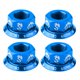 thumbnail image 2 of 4 unids cubo de bicicleta tuerca m10 plegable engranajes fijos rueda rueda cubo eje azul, 2 of 6