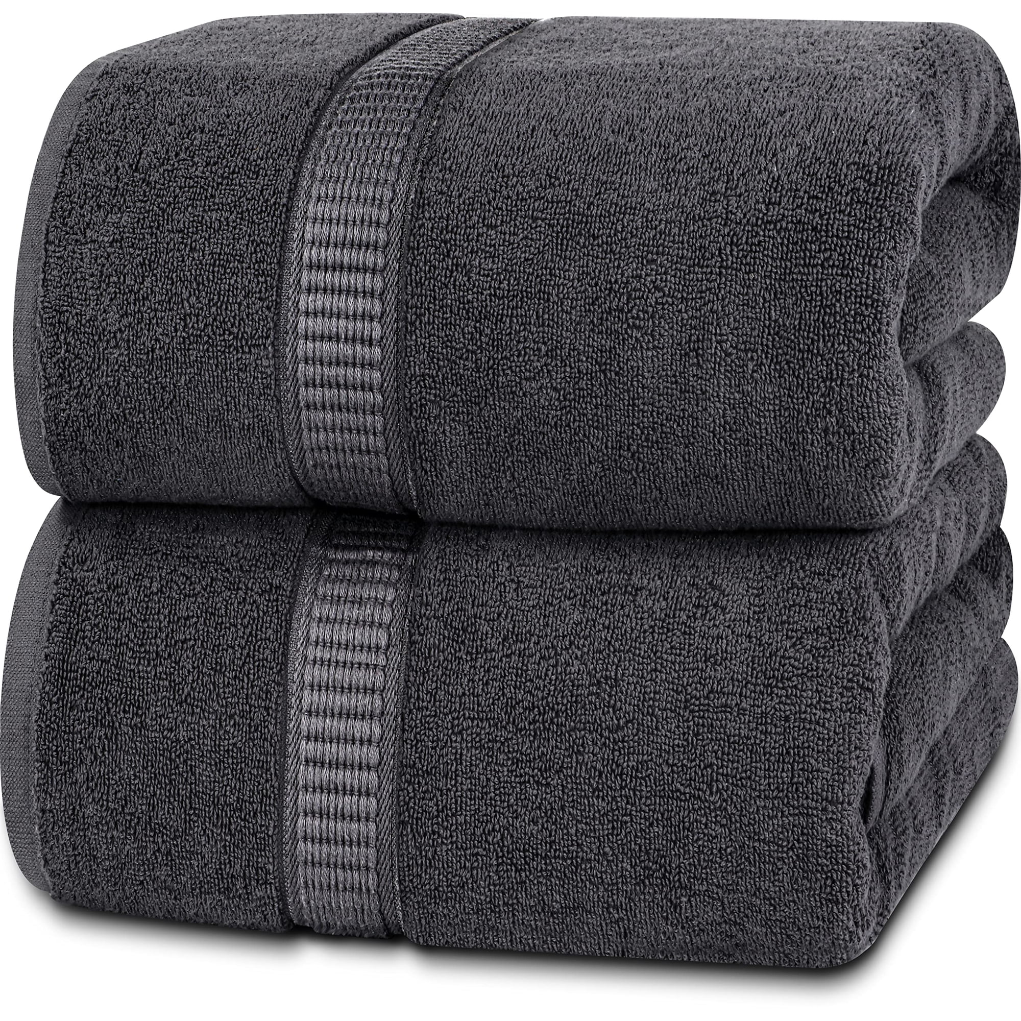 Toalla De Baño Utopia Towels Luxurious Jumbo, 100% Algodón, 600 G/m², Color Gris