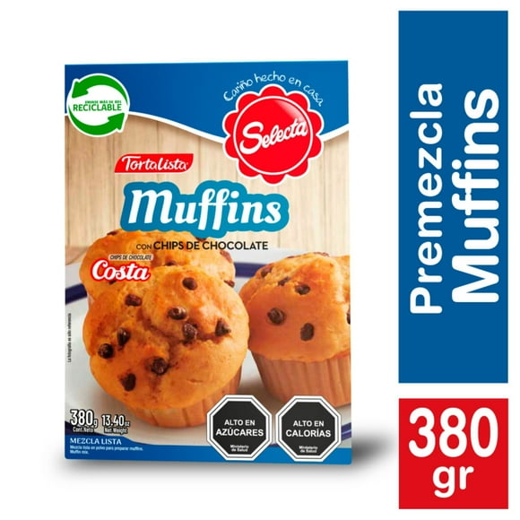 Premezcla Tortalista Muffin Caja, 380 g