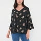 thumbnail image 3 of Blusa Mujer Manga Campana Negro Corona, 3 of 5