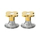 thumbnail image 2 of Herramienta De Prensa Para Inodoro, Ayudante De Botón De Inodoro Adhesivo único Para Decoración De Baño, Dorado, 2 of 3